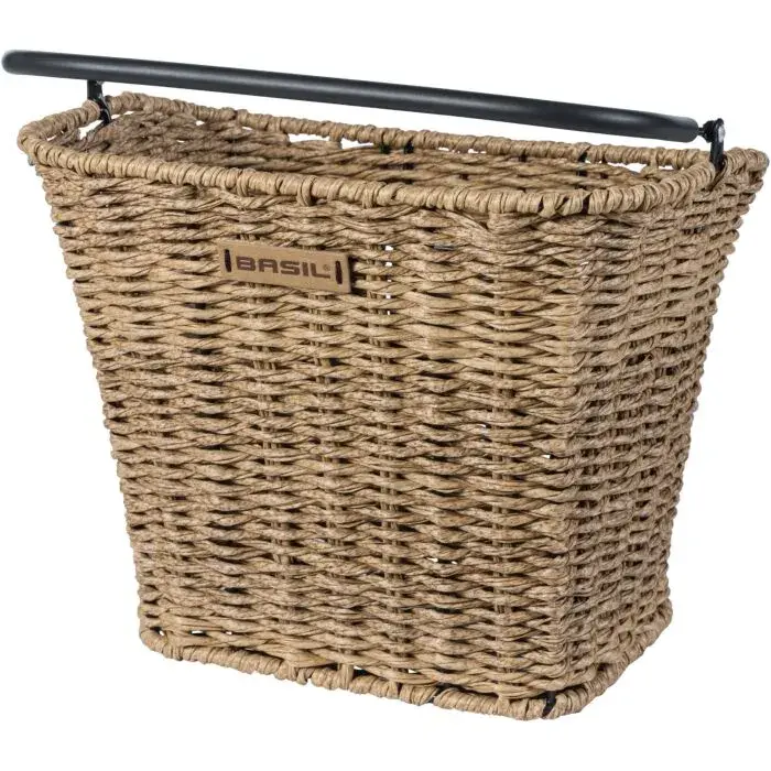 Basil Fietsmand Bremen Rattan Look met KF