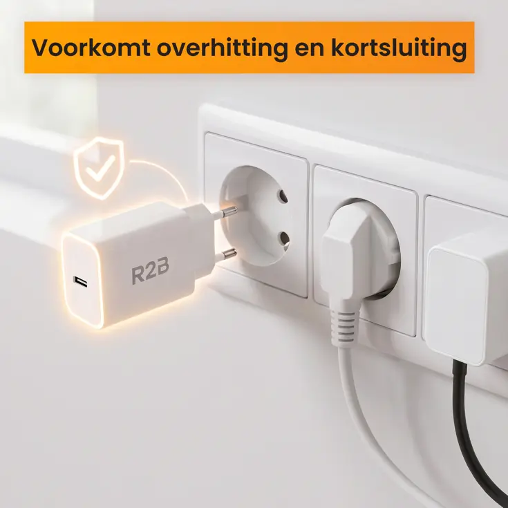 USB-C Kabel 2 meter met USB-C Adapter