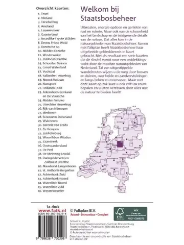 Falk Wandelkaart SBB 19 Noord-Veluwe