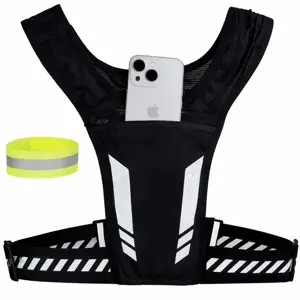 Reflecterend hardloopvest met opbergvakken