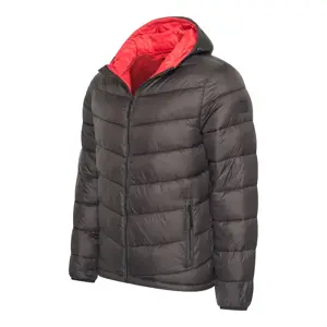 Heren Hooded Puffer Jacket Cappuccino Italia