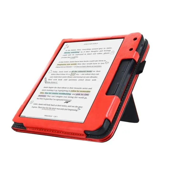 Ereader Hoesje - Luxe strap Case Kobo Libra Colour