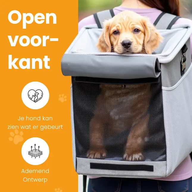 Pawesome 3-in-1 Fietsmand voor honden