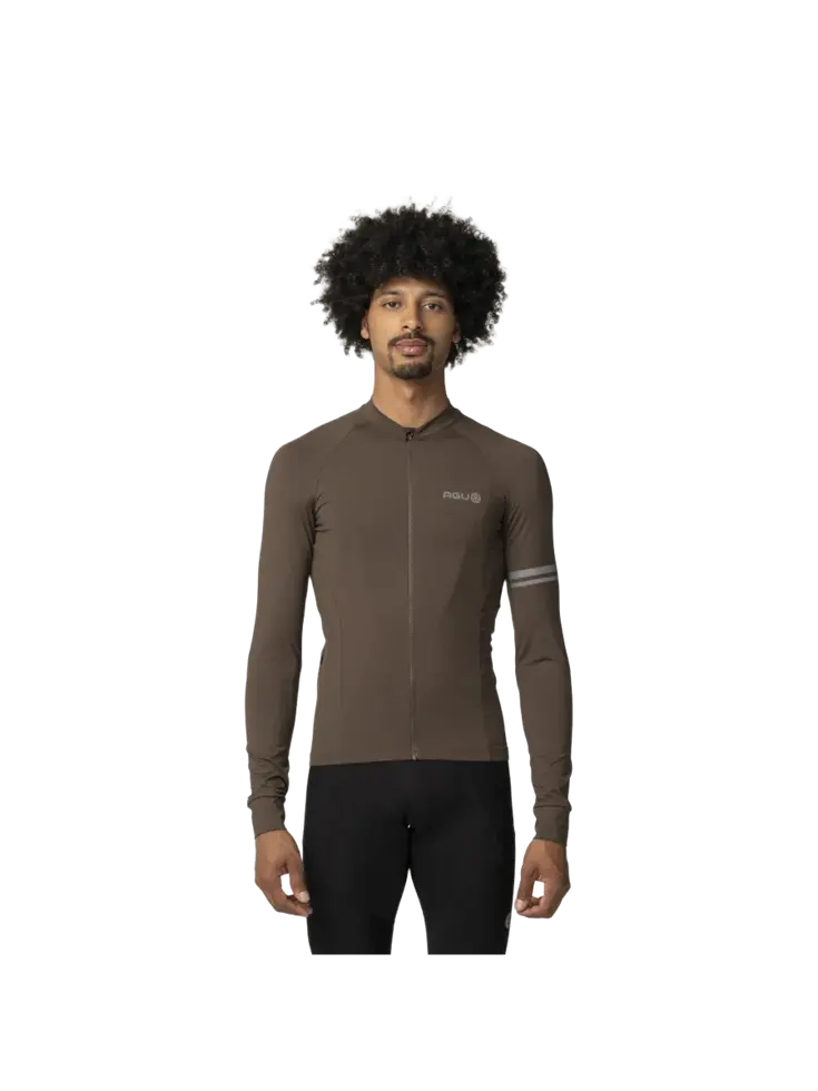 Solid Fietsshirt Lange Mouwen Performance  Heren