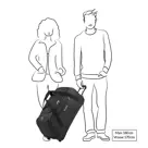 Travelite Kick Off wheeled duffle xl Zwart