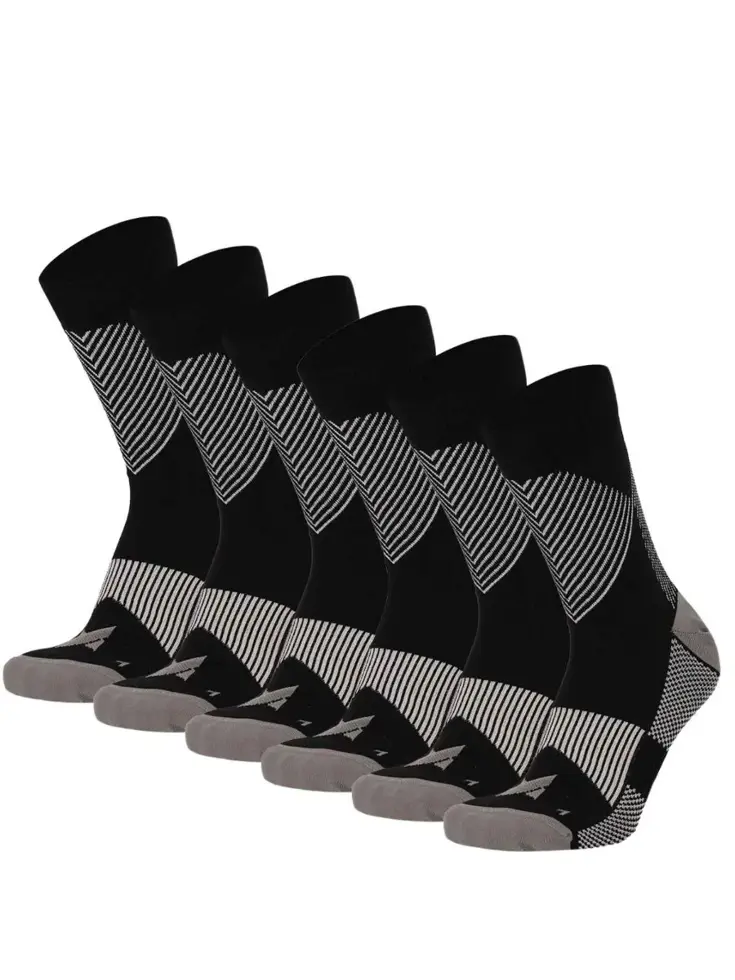 6 paar - Quarter Compressiesokken