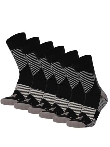 6 paar - Quarter Compressiesokken