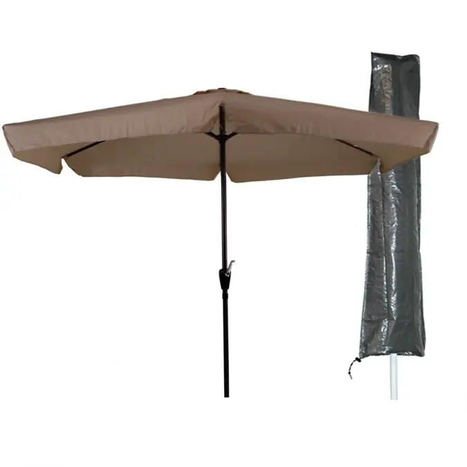 CUHOC Parasol Ecru Ø3m met Basic Parasolhoes