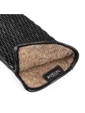 Paris - Dames handschoenen - Leer/Wol - Geribbeld