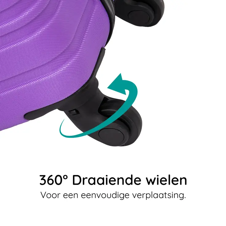 Reiskoffer M ABS 74L met TSA-slot en 360° wielen