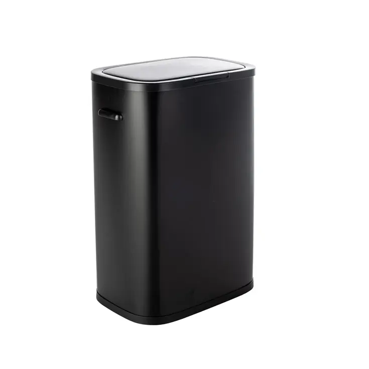 Prullenbak met Drukdeksel - 55 Liter