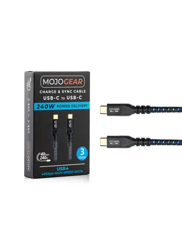 USB-C kabel extra snel - 300cm - Nylon