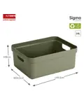 Sigma home - Opbergbox - 24L - 4-delig