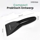 SolidStock IJskrabber Auto - Zwart