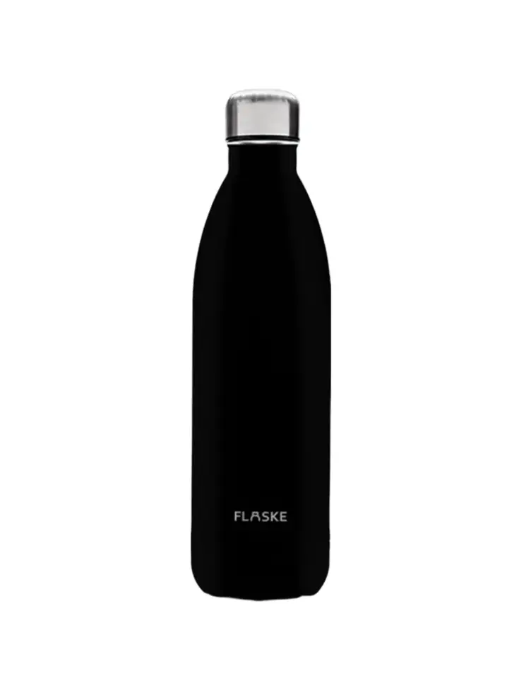 FLASKE 1 liter  RVS Drinkfles