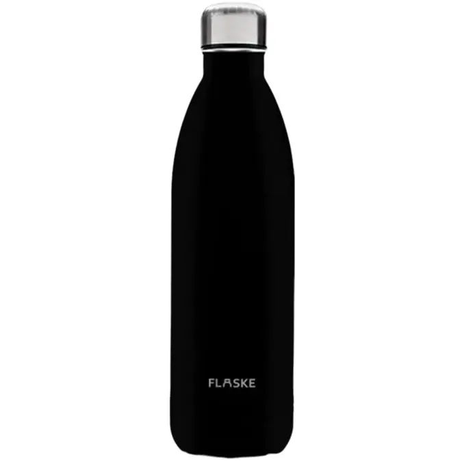 FLASKE 1 liter  RVS Drinkfles