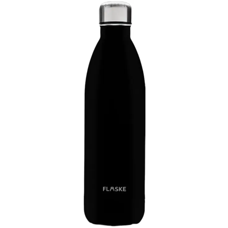 FLASKE 1 liter  RVS Drinkfles