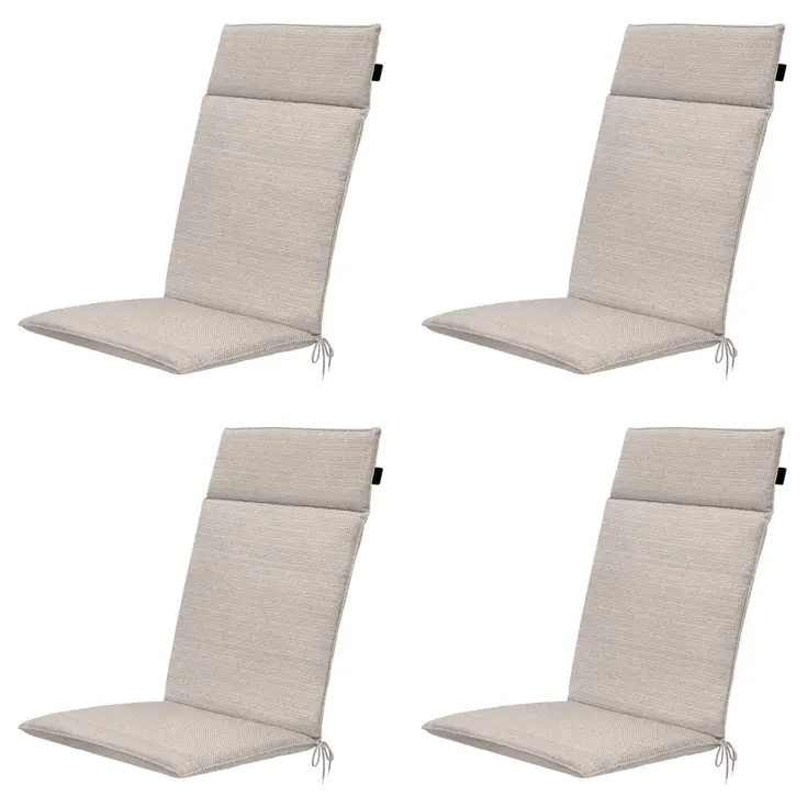 Richmond - Tuinstoelkussen Hoge Rug - Set van 4