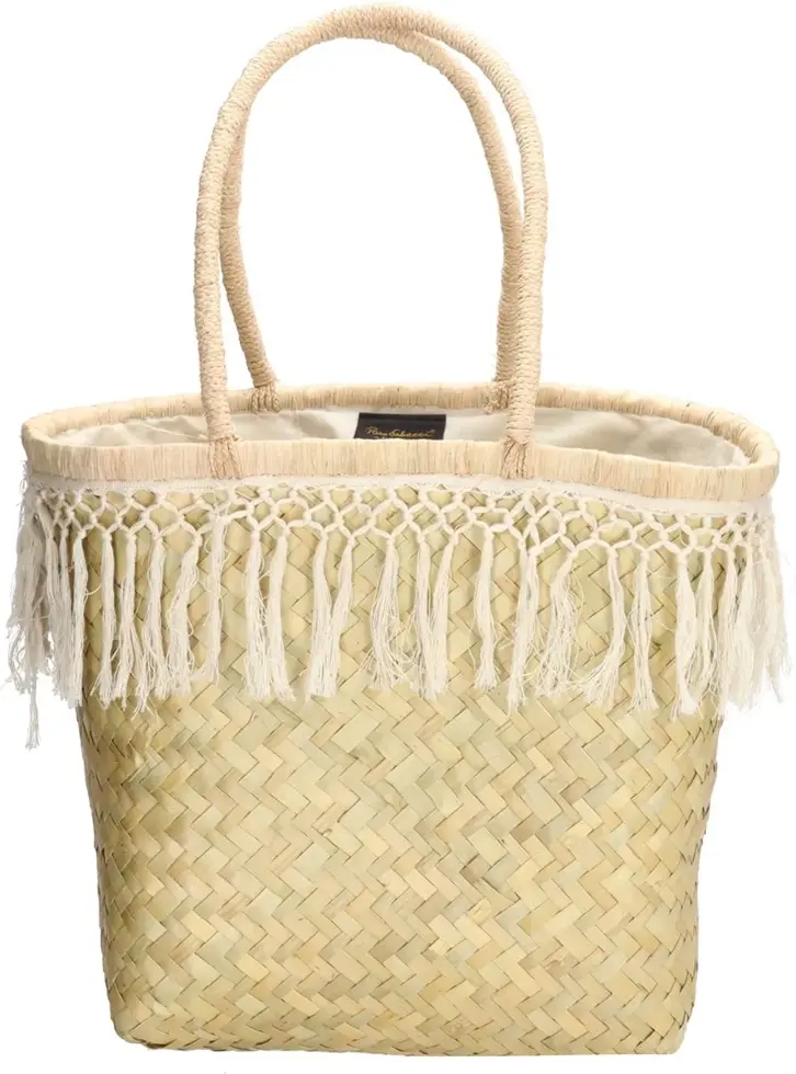 Penjy - Strandtas - Rieten mand - Verstevigd