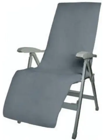 Eurotrail Badstof stoelhoes - Relax - Grijs