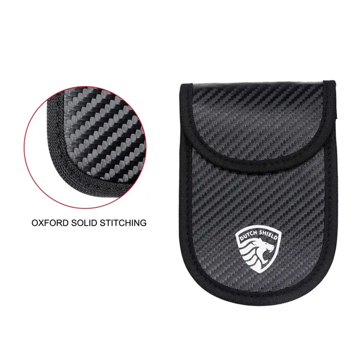 2 x RFID Autosleutel Hoesje Anti-Skim Carbon Style