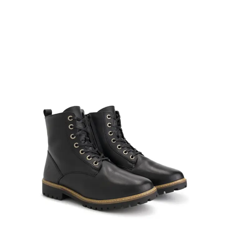 Rosendal Heren - Veterboots met rits - Wol gevoerd