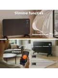 Slimme Paneelverwarmer -2000W - Zwart
