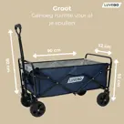 Luvego - Opvouwbare Bolderkar - 80KG Draagkracht
