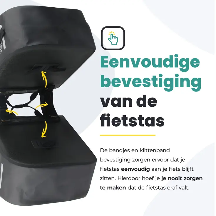 Voltano Dubbele Rolltop Fietstas 48 L
