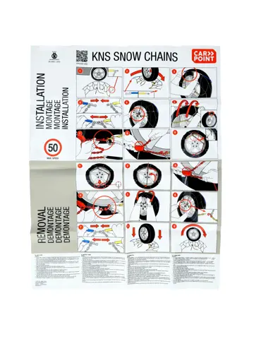 Flexibele sneeuwketting 9mm voor personenauto's