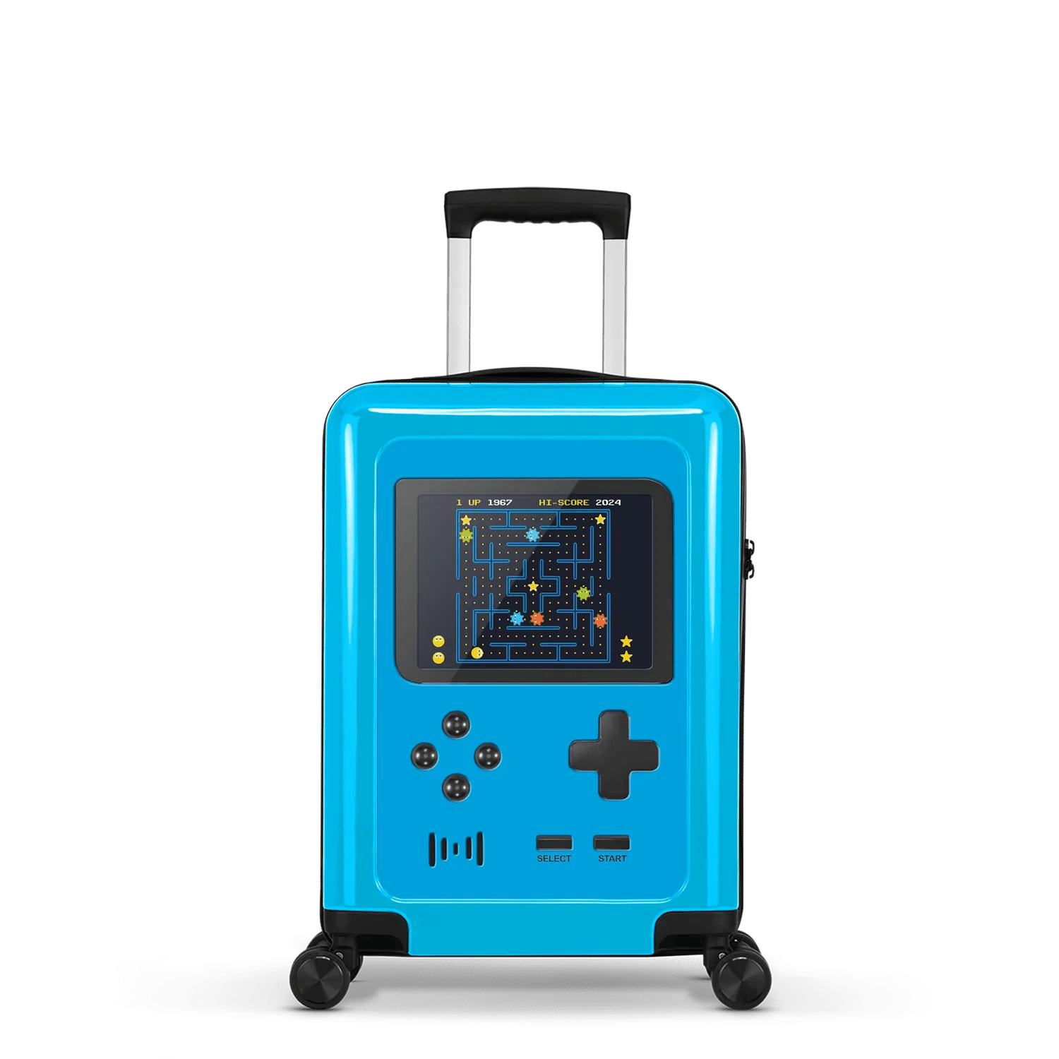 Stickercase  Ghost Gobbler  Handbagage Koffer  54cm  Babyblauw