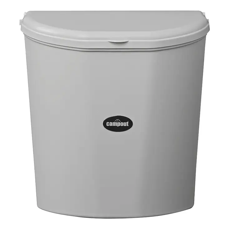 Campout Afvalbak 10L – Geurdicht – Grijs