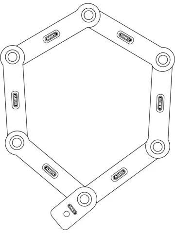 Abus Vouwslot Bordo Big Ugrip 5700/100
