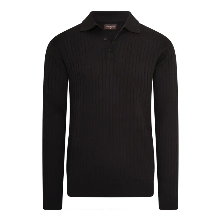 Heren Massa Knit Polo Cappuccino Italia