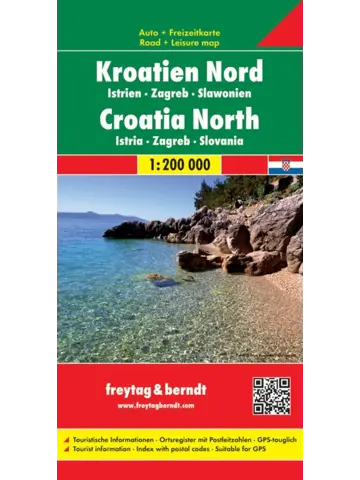 Wegenkaart Kroatië-Noord - Istrië
