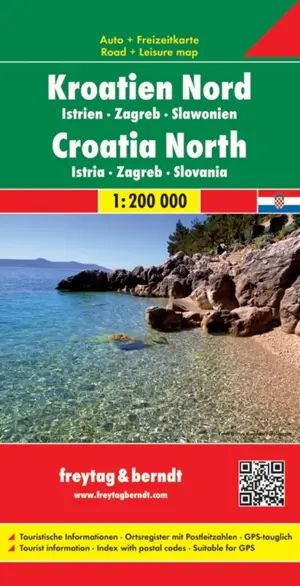 Wegenkaart Kroatië-Noord - Istrië