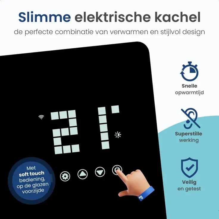 Elektrische Kachel - Tot 25m2 - 2000W