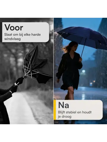 Stormparaplu met hoes