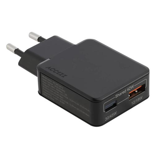 Ultra Slim GaN Charger 45W - USB-A + USB-C