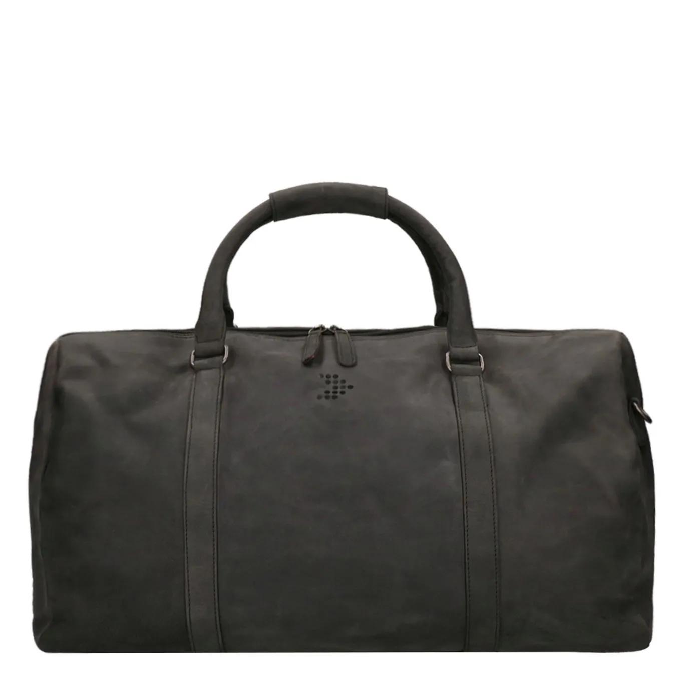 Travelbags  The Base Leather Weekender black  Zwart main product image