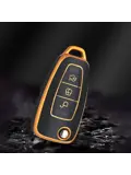 TPU Sleutelhoesje voor Ford goud E3