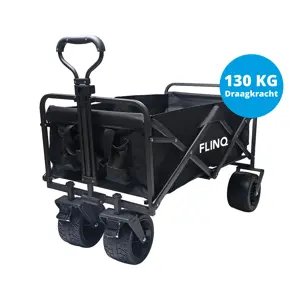 Bolderkar - 100L - 130KG - Zwart