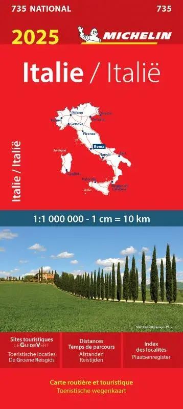 wegenkaart 735 Italië 2025