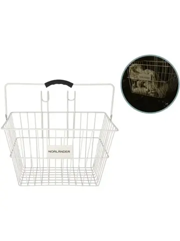 Fietsmand - 39,5 x 30 x 32 cm - Taupe