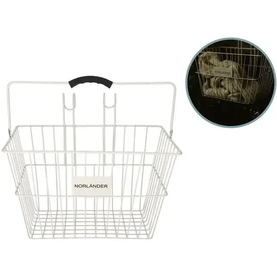 Fietsmand - 39,5 x 30 x 32 cm - Taupe