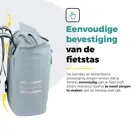 Voltano Dubbele Fietstas Rolltop E-bike Pro