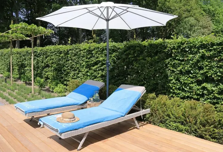 Parasol Luxe 8-ribs - Ø 300cm - wit