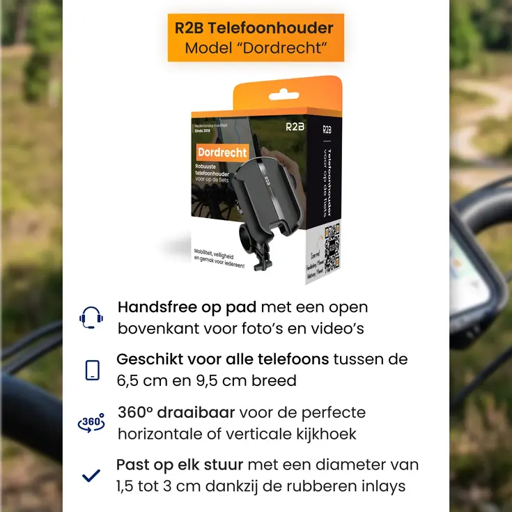 Telefoonhouder Fiets en Scooter