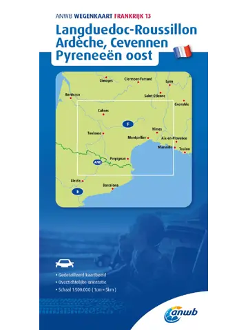 ANWB Wegenkaart Languedoc-Roussillon