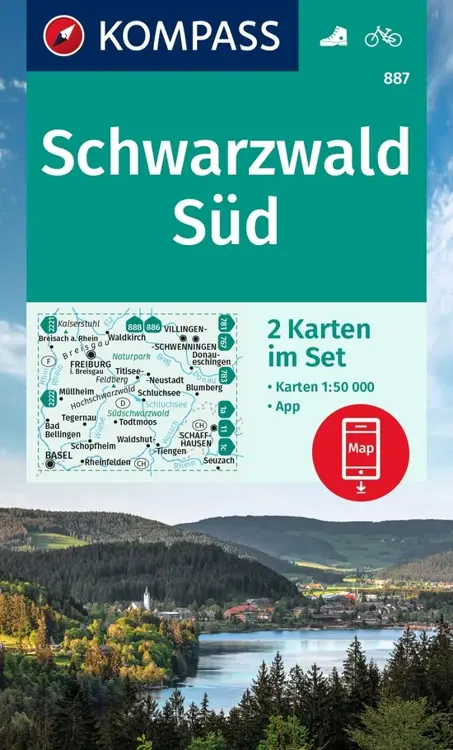 Wandelkaart WK887 Schwarzwald Süd